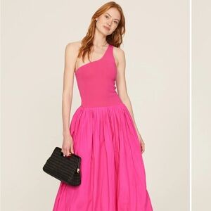 Derek Lam Vibrant Pink One-Shoulder Dress